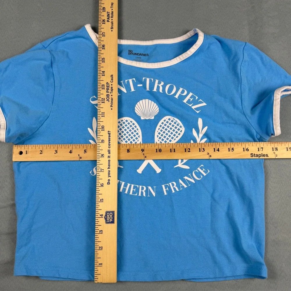 Vintage Inspired Saint Tropez Tennis Lounge Set Blue White Large Sporty Retro